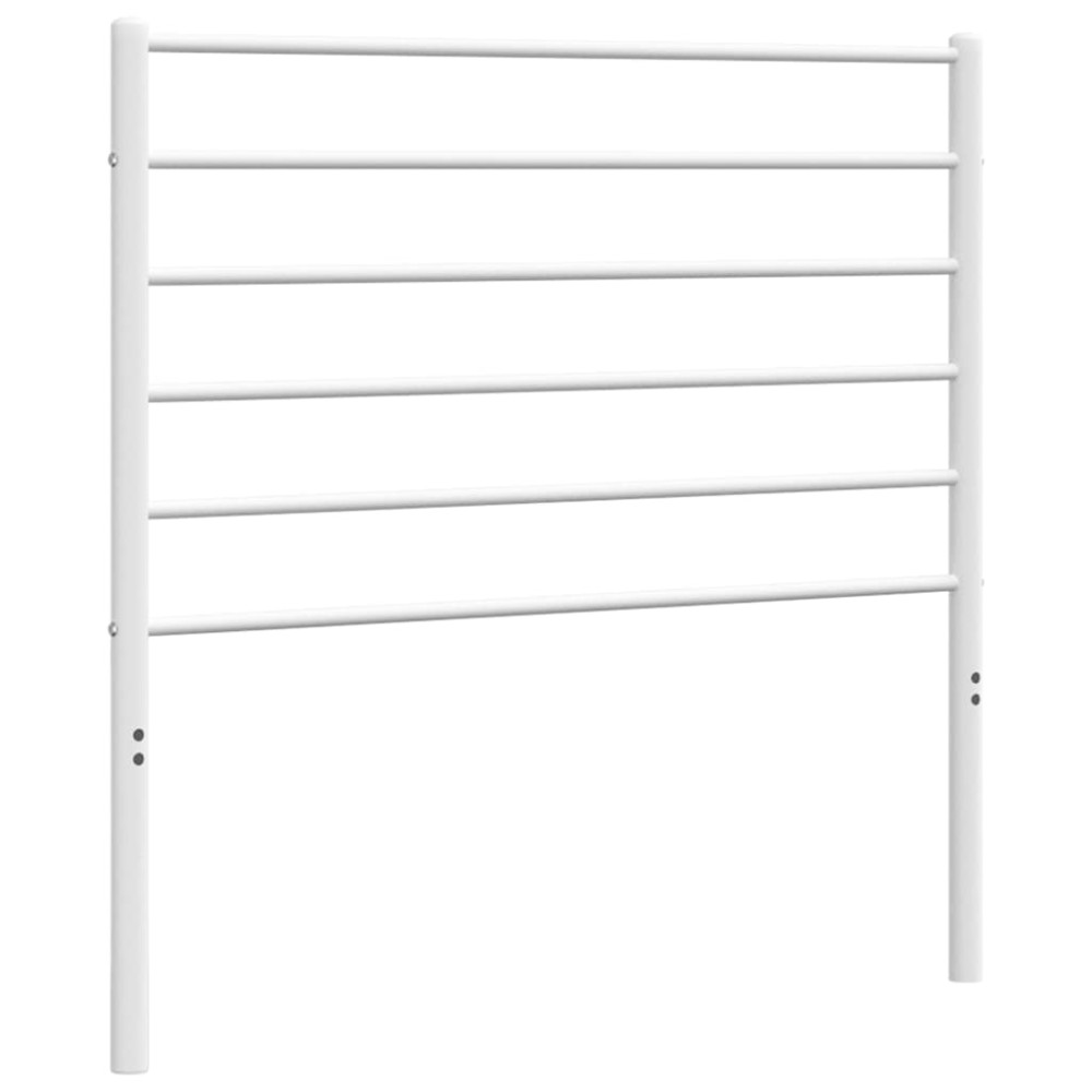 vidaXL Tăblie de pat metalică, alb, 100 cm