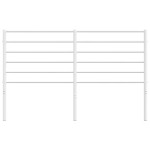 vidaXL Tăblie de pat metalică, alb, 140 cm