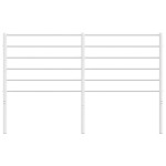 vidaXL Tăblie de pat metalică, alb, 150 cm
