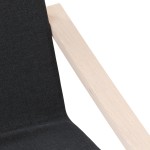 vidaXL Scaun de relaxare din material negru