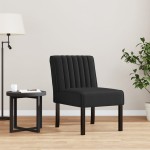 vidaXL Fotoliu, negru, catifea vidaXL Fotoliu, negru, catifea