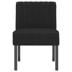 vidaXL Fotoliu, negru, catifea vidaXL Fotoliu, negru, catifea