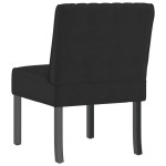 vidaXL Fotoliu, negru, catifea vidaXL Fotoliu, negru, catifea