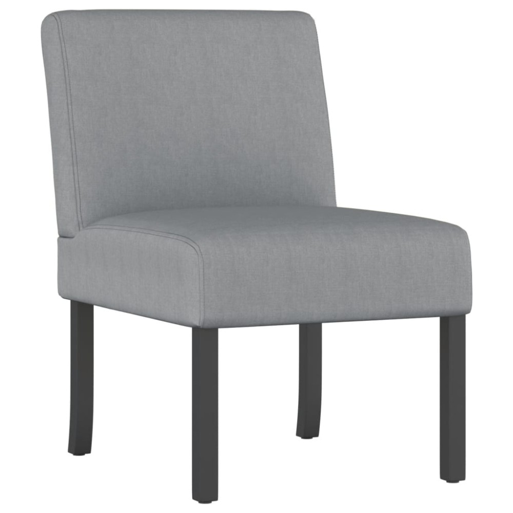 vidaXL Fotoliu, gri deschis, material textil