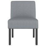 vidaXL Fotoliu, gri deschis, material textil