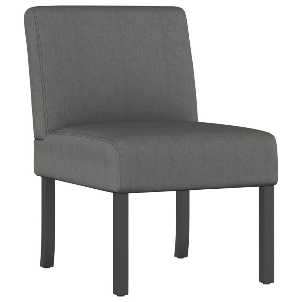 vidaXL Fotoliu, gri închis, material textil