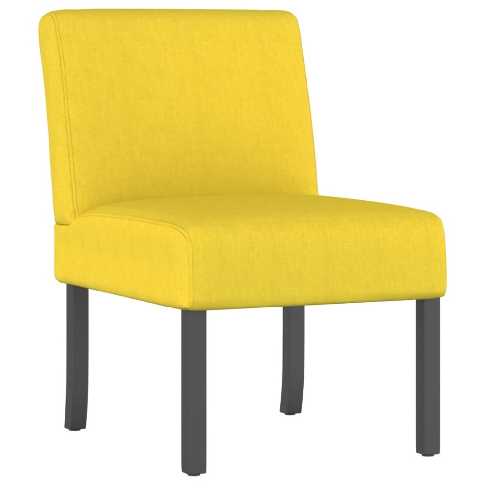 vidaXL Fotoliu, galben deschis, material textil