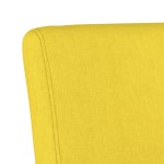 vidaXL Fotoliu, galben deschis, material textil vidaXL Fotoliu, galben deschis, material textil