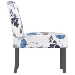 vidaXL Fotoliu, material textil înflorat cu albastru vidaXL Fotoliu, material textil înflorat cu albastru