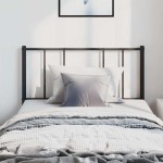 vidaXL Tăblie de pat metalică, negru, 100 cm vidaXL Tăblie de pat metalică, negru, 100 cm