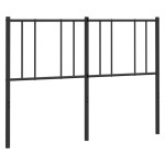 vidaXL Tăblie de pat metalică, negru, 120 cm vidaXL Tăblie de pat metalică, negru, 120 cm