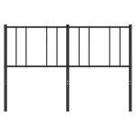 vidaXL Tăblie de pat metalică, negru, 120 cm vidaXL Tăblie de pat metalică, negru, 120 cm