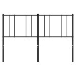 vidaXL Tăblie de pat metalică, negru, 160 cm