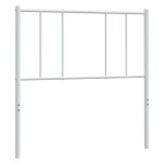 vidaXL Tăblie de pat metalică, alb, 80 cm vidaXL Tăblie de pat metalică, alb, 80 cm