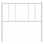 vidaXL Tăblie de pat metalică, alb, 80 cm vidaXL Tăblie de pat metalică, alb, 80 cm