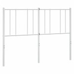 vidaXL Tăblie de pat metalică, alb, 160 cm