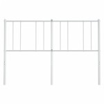 vidaXL Tăblie de pat metalică, alb, 160 cm