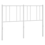 vidaXL Tăblie de pat metalică, alb, 160 cm