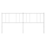 vidaXL Tăblie de pat metalică, alb, 180 cm