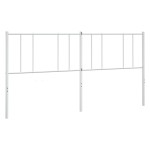 vidaXL Tăblie de pat metalică, alb, 200 cm vidaXL Tăblie de pat metalică, alb, 200 cm