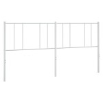 vidaXL Tăblie de pat metalică, alb, 200 cm vidaXL Tăblie de pat metalică, alb, 200 cm