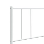 vidaXL Tăblie de pat metalică, alb, 200 cm vidaXL Tăblie de pat metalică, alb, 200 cm