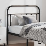 vidaXL Tăblie de pat metalică, negru, 100 cm vidaXL Tăblie de pat metalică, negru, 100 cm