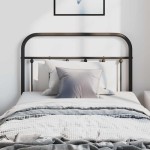 vidaXL Tăblie de pat metalică, negru, 100 cm vidaXL Tăblie de pat metalică, negru, 100 cm