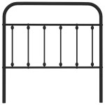vidaXL Tăblie de pat metalică, negru, 100 cm vidaXL Tăblie de pat metalică, negru, 100 cm