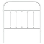 vidaXL Tăblie de pat metalică, alb, 80 cm vidaXL Tăblie de pat metalică, alb, 80 cm