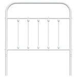 vidaXL Tăblie de pat metalică, alb, 90 cm vidaXL Tăblie de pat metalică, alb, 90 cm