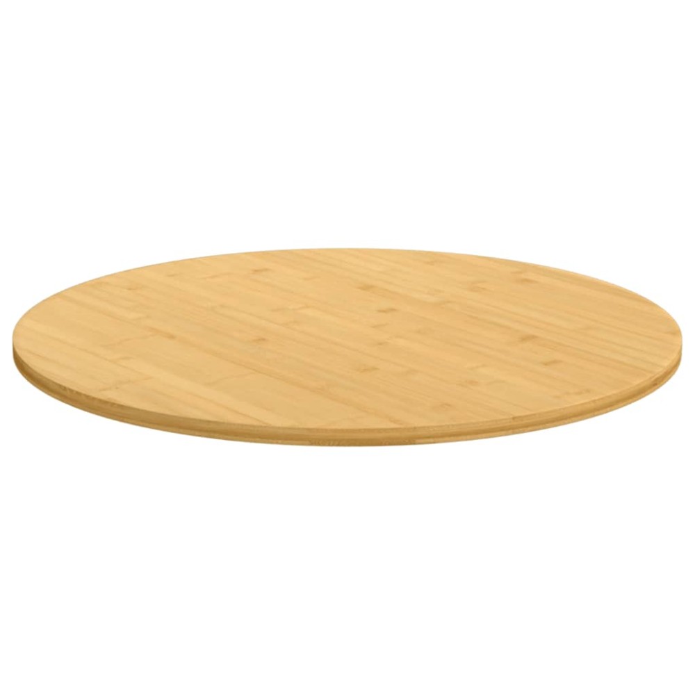 vidaXL Blat de masă, Ø80x1,5 cm din bambus