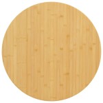 vidaXL Blat de masă, Ø80x2,5 cm, bambus