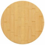 vidaXL Blat de masă, Ø50x4 cm, bambus vidaXL Blat de masă, Ø50x4 cm, bambus