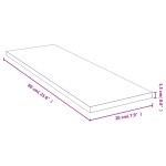 vidaXL Raft de perete, 60x20x1,5 cm, bambus
