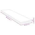 vidaXL Raft de perete, 80x20x1,5 cm, bambus vidaXL Raft de perete, 80x20x1,5 cm, bambus