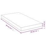 vidaXL Raft de perete, 40x20x2,5 cm, bambus