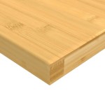 vidaXL Raft de perete, 60x20x2,5 cm, bambus