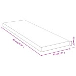 vidaXL Raft de perete, 60x20x2,5 cm, bambus