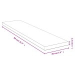 vidaXL Raft de perete, 80x20x2,5 cm, bambus