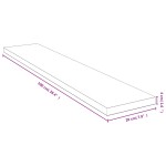 vidaXL Raft de perete, 100x20x4 cm, bambus
