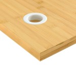 vidaXL Blat de birou 110x55x2,5 cm bambus vidaXL Blat de birou 110x55x2,5 cm bambus