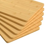 vidaXL Platouri pentru mic dejun, 6 buc., 35x23x0,8 cm, bambus vidaXL Platouri pentru mic dejun, 6 buc., 35x23x0,8 cm, bambus