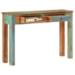 vidaXL Masă consolă, 110x30x75 cm, lemn masiv recuperat vidaXL Masă consolă, 110x30x75 cm, lemn masiv recuperat