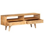 vidaXL Dulap TV 110x30x41 cm, lemn masiv de mango