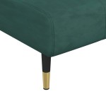 vidaXL Șezlong, verde închis, catifea vidaXL Șezlong, verde închis, catifea