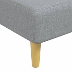 vidaXL Șezlong, gri deschis, material textil vidaXL Șezlong, gri deschis, material textil