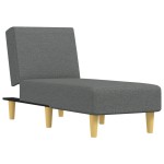 vidaXL Șezlong, gri închis, material textil vidaXL Șezlong, gri închis, material textil