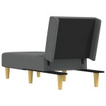 vidaXL Șezlong, gri închis, material textil vidaXL Șezlong, gri închis, material textil