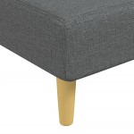 vidaXL Șezlong, gri închis, material textil vidaXL Șezlong, gri închis, material textil